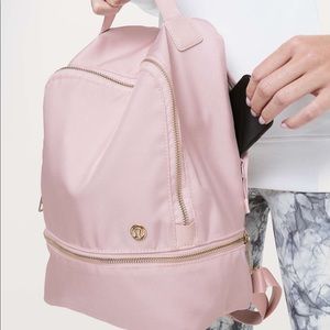 Lululemon Misty Pink Backpack + Fanny Belt Bag